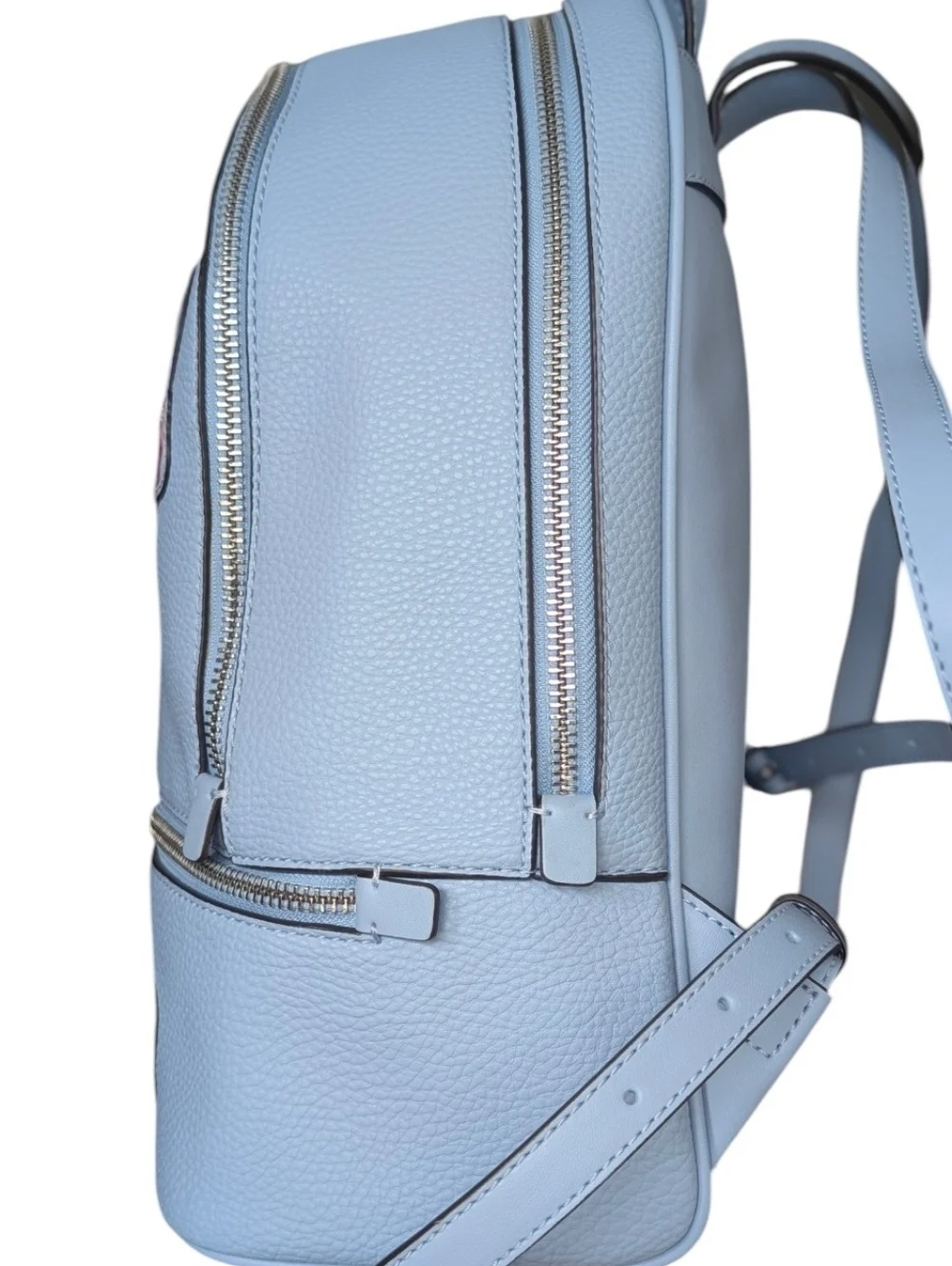 New MICHAEL KORS OUTLET Rhea Medium Embellished Patches blue Backpack